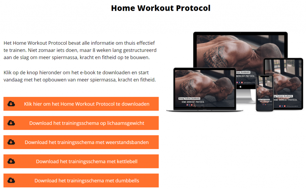 home workout protocol downloaden