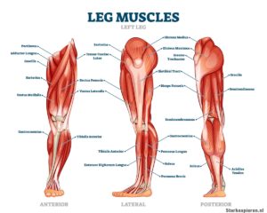 been / leg spieren muscles infographic
