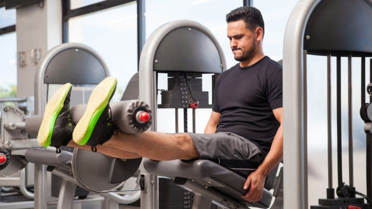 benen trainen: leg extension